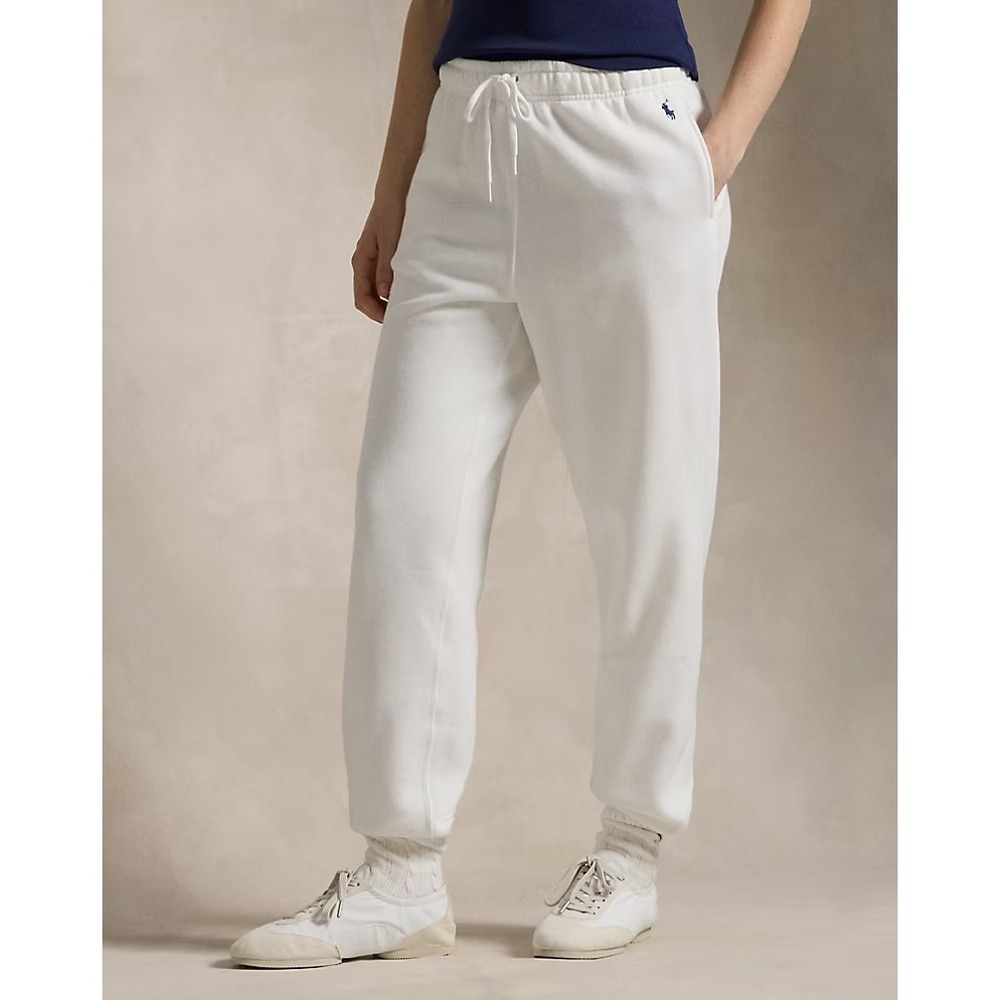 Polo Ralph Lauren Fleece Athletic Jogger Sweatpants White XXS NWT